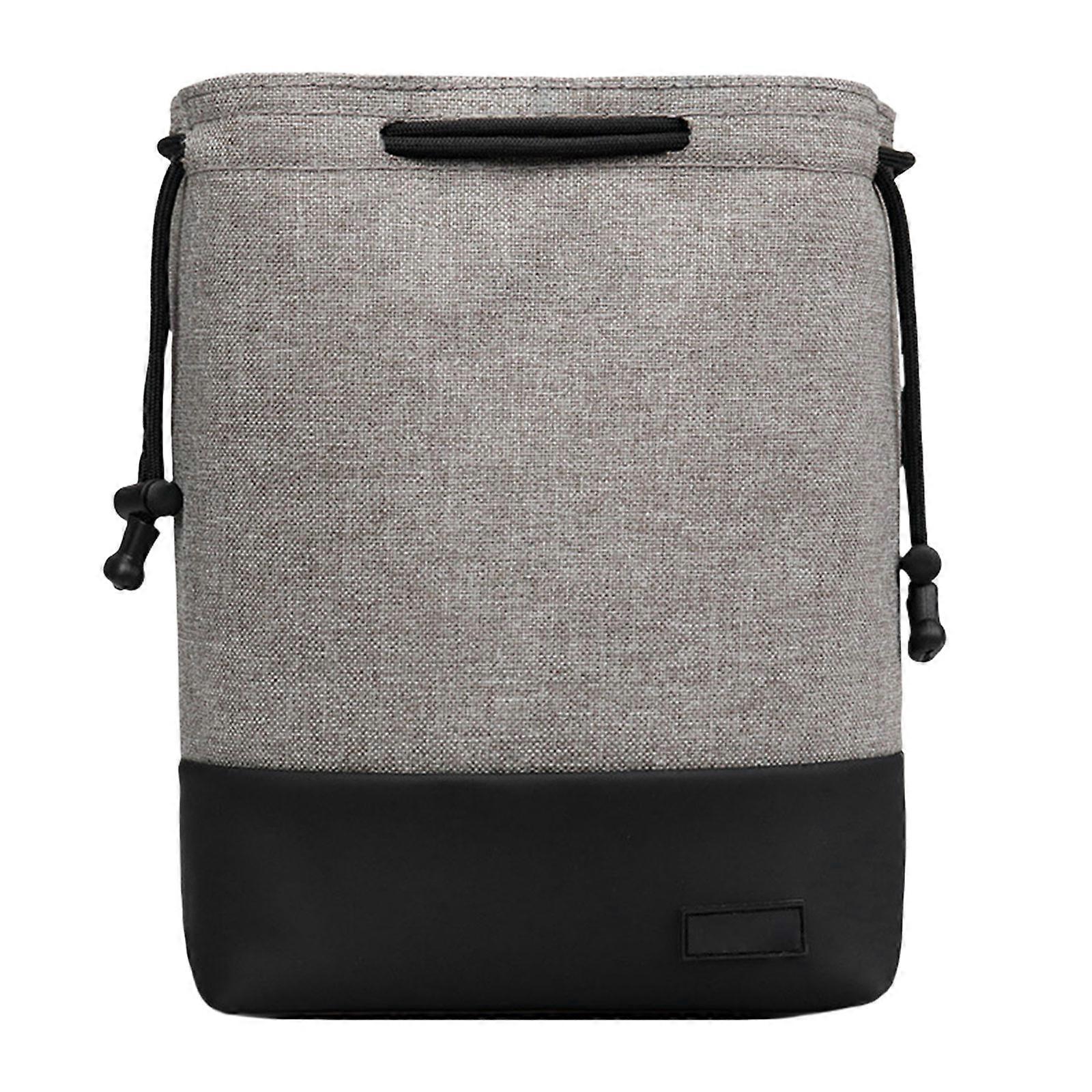 Camera Case Drawstring Bag Vintage DSLR Camera Bag with Adjustable Strap Soft Lens Case Gadget for Traveling Waterproof