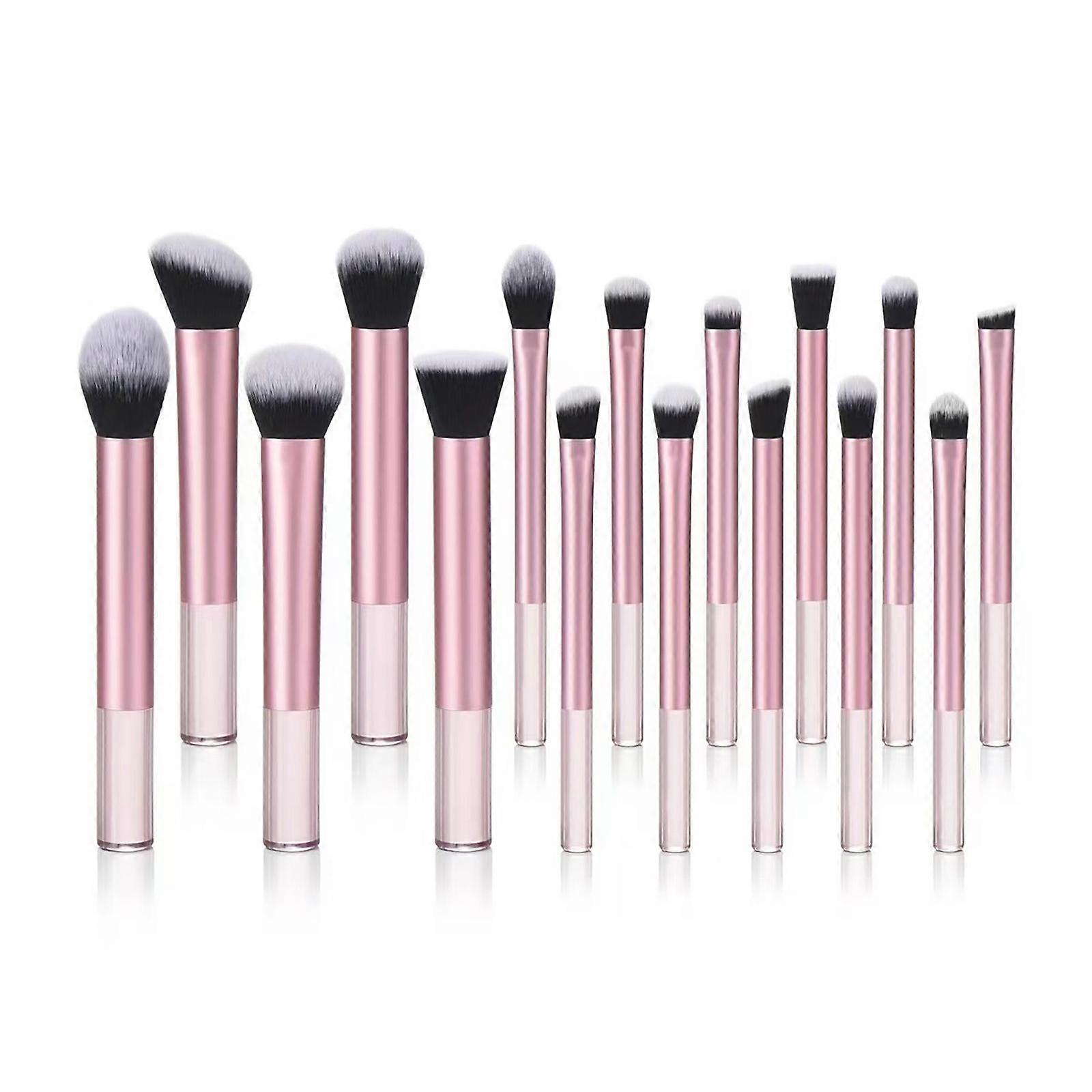 Luxurious 16Pcs Long Handle Makeup Brush Set For Concealering And Eyeshadow Multifunctional Face Cosmetic Brushes