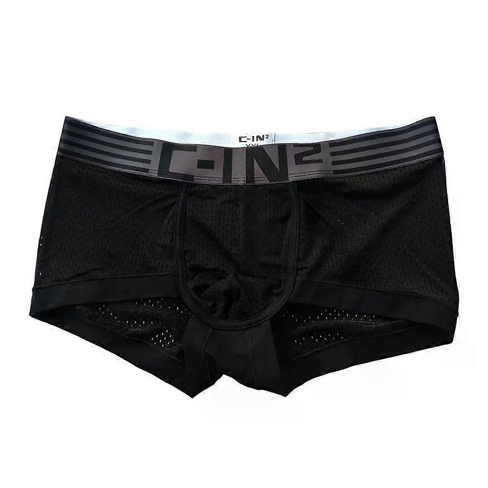 New Style Brand Men'S Underwear Male Briefs Ice Silk Youth Fashion Summer Comfortable Thin Seamless Mesh Modal Boxers Underpants