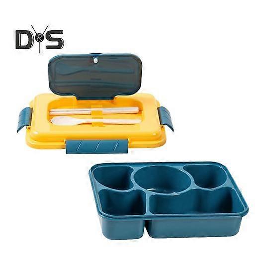 Bento Lunch Box with Leakproof Sauce Box Multi-Compartment Snack Box Meal Prep Containers for School Office Picnic