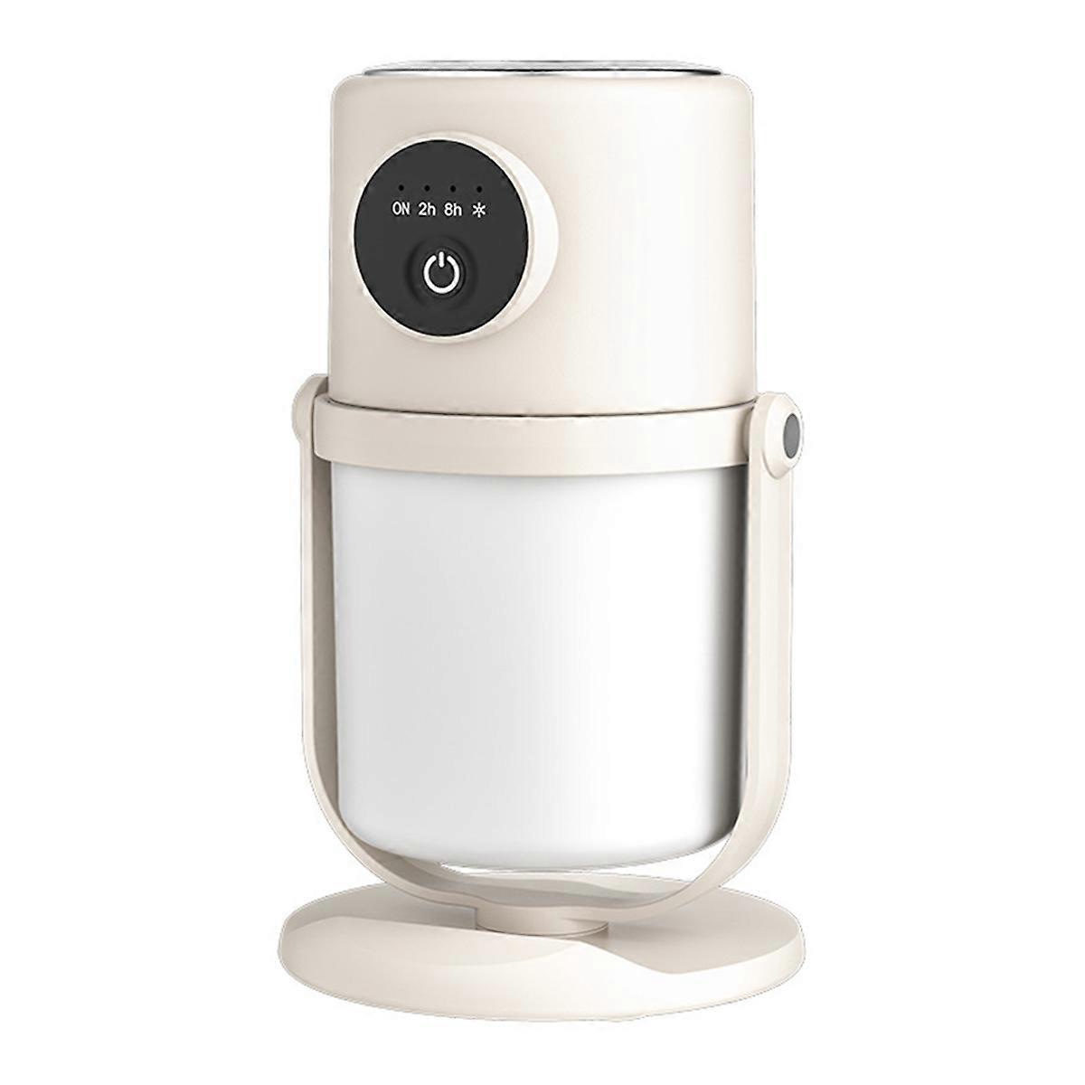 Atomizer USB Silent Night Light Air Purifying Humidifier,Creamy-White