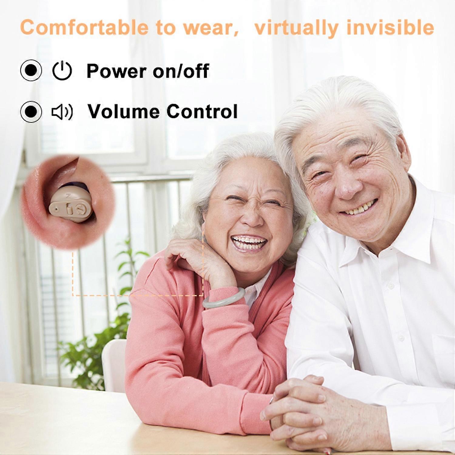 Hearing Aids for Seniors Rechargeable Hearing Amplifier with Portable Charging Case Sound Amplifier