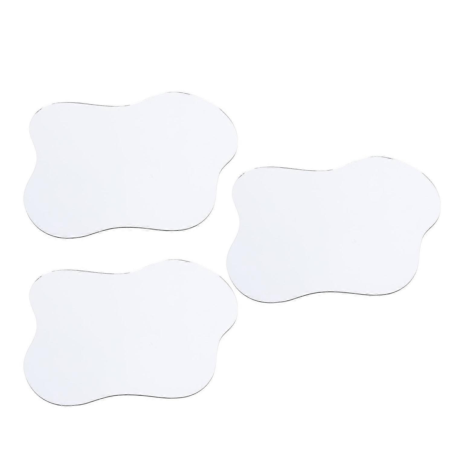 3pcs Irregular Acrylic Mirror Acrylic Mirror Ornament for Photography Prop Decorative Ornament DIY R