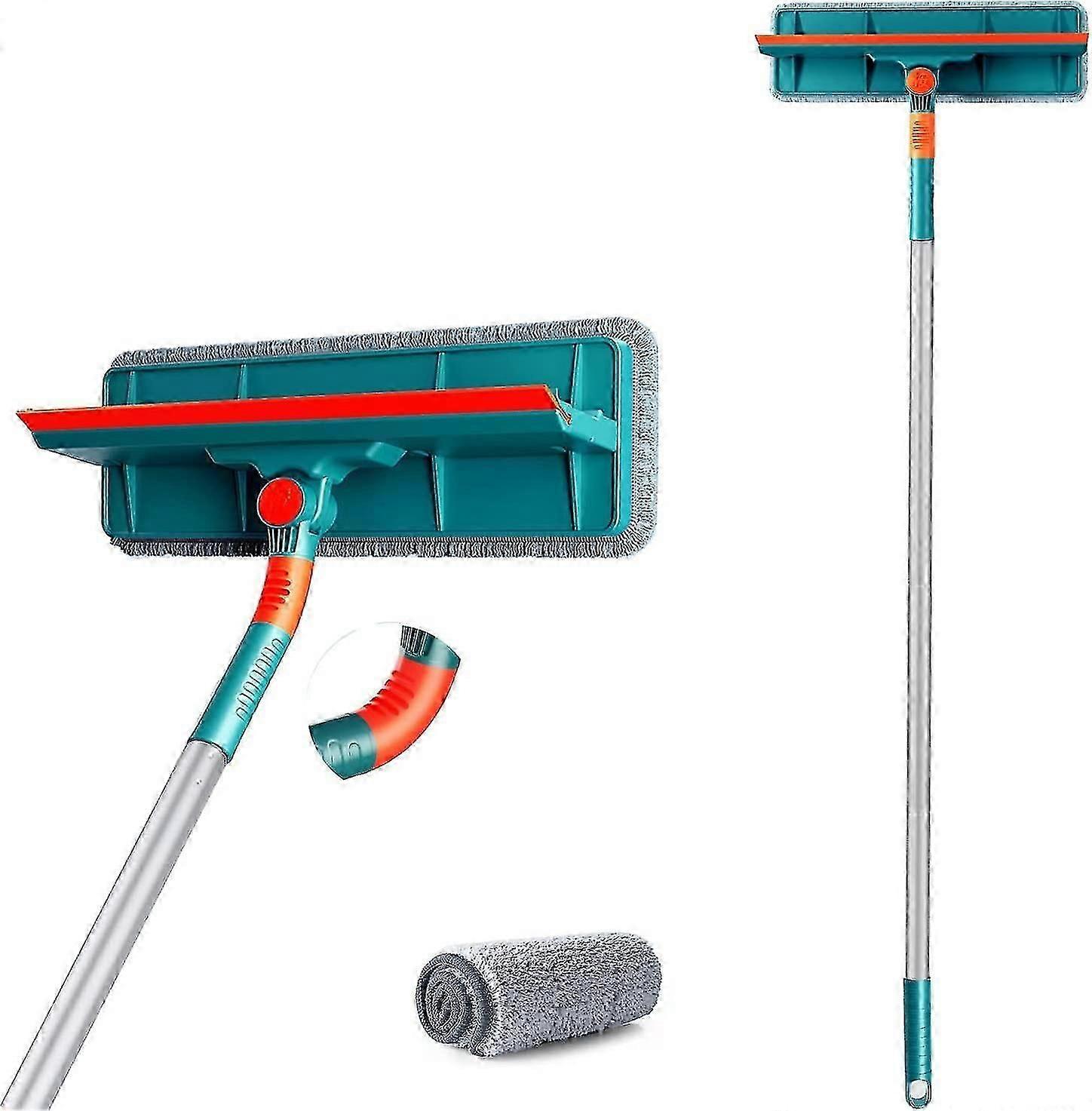 2 In 1 Professional Window Squeegee Cleaner Kitwith Telescopic Handle (length 1.35m), Window Squeegee Cleaner For Interior Windows