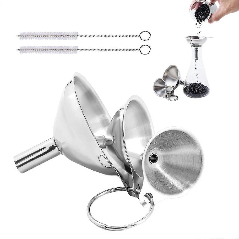 Stainless Steel Kitchen Strainer Funnel Set