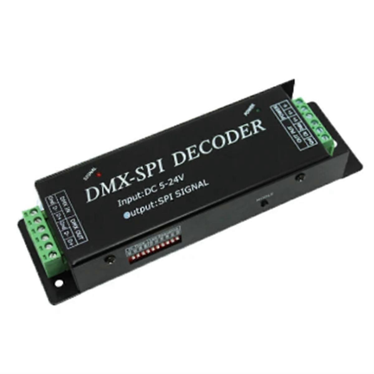 DMX200 SPI Signal LED Controller for 2811 Strip Lamp Tape DC5V 12/24V
