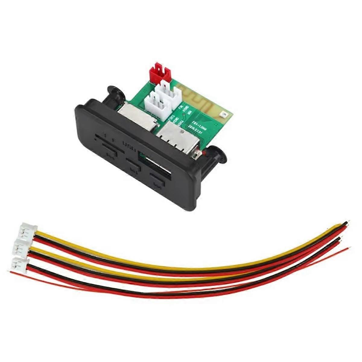 Car Radio MP3 Player 5V 12V WMA Decoder Board Audio Module Black