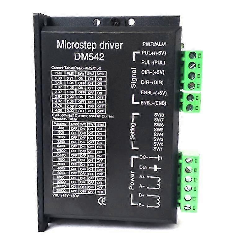 DM542 CNC Digital Microstep Driver Stepper Motor Controller 2-Phase 20-50V DC Max 4.2A for 17, 23 S