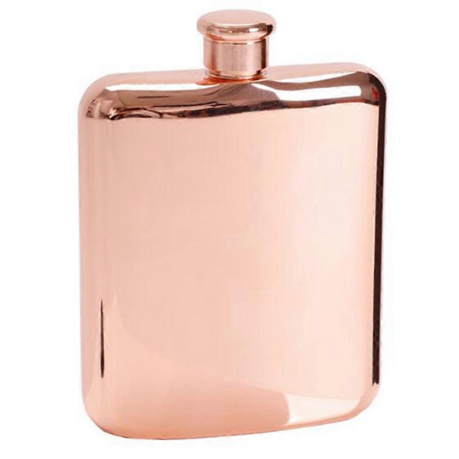 Rose Gold 6 Oz Stainless Steel Vodka Hip Flask Flask Alcohol Bottle