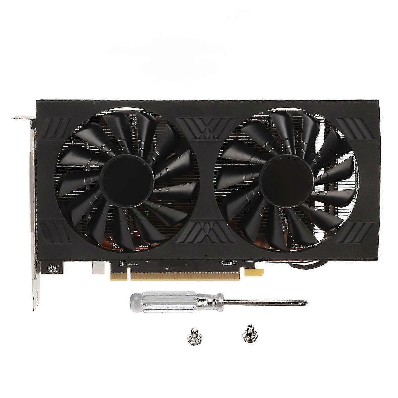 RX580 8G GDDR5 256 Bit Grafikkarte mit Dual-Lüfter-Unterstützung HD Multimedia Interface 2 DP Port Computer-Grafikkarten