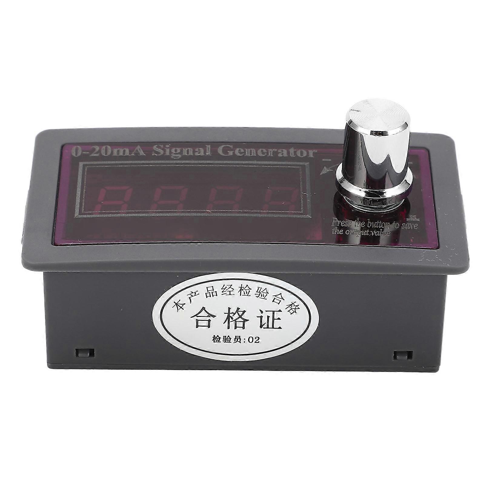 0‑20mA Signal Generator 4 Digits Display Current Analog Simulator DCS Control 15‑28VDC Button Type