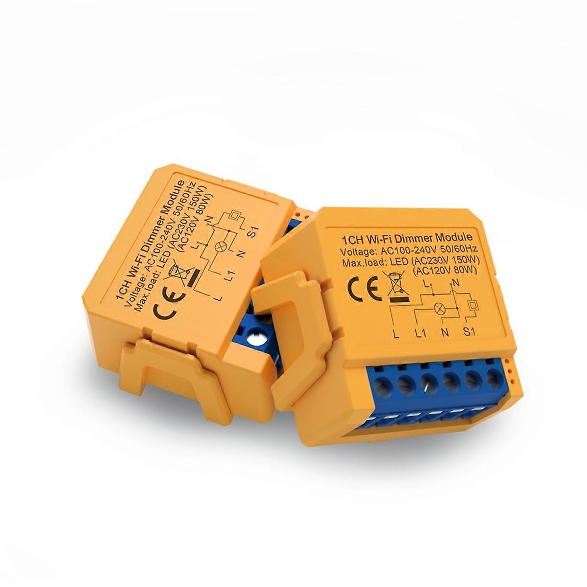 Tuya WiFi Smart Dimmer Switch Module Dimmer Light Switch Module APP Remote Control Works with Alexa 