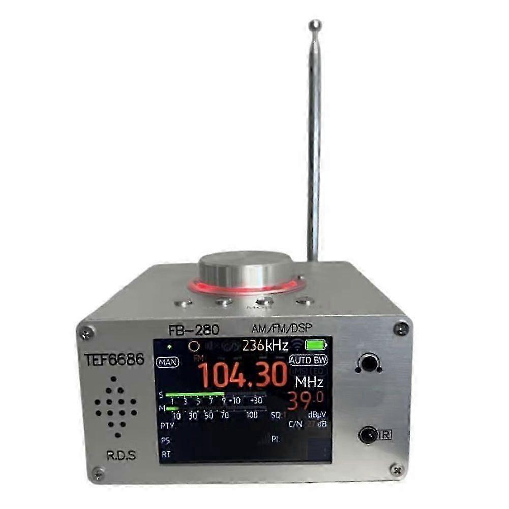 FB-280 High-Sensitivity Radio FM/AM Supports Global Frequencies, Built-in Battery with Remote Control, High Fidelity