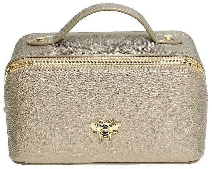 Alice Wheeler London Mini Luxury Train Case - Bronze