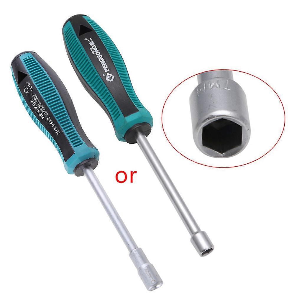 Screw Driver Professional Replacement Accessories Metal Socket Driver Hex Nut Key Wrench Screwdriver Nutdriver Hand Tool Purple