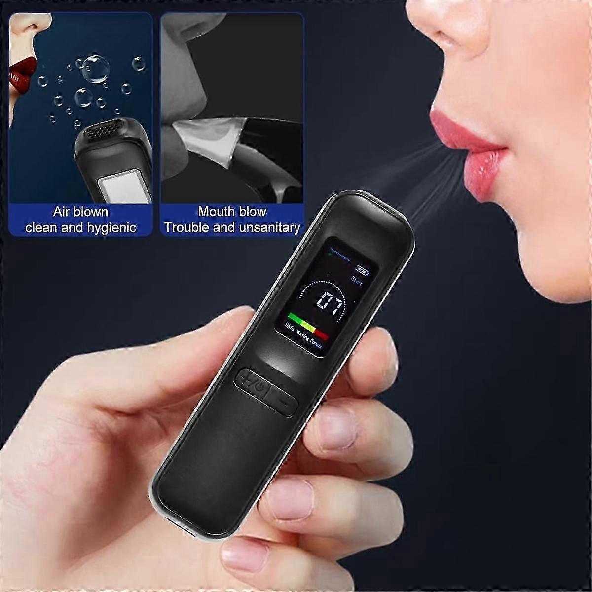 Portable Breathalyzer Tester Non-Contact Breathalyzer with LED Display Screen Personal Breath Alcohol Tester