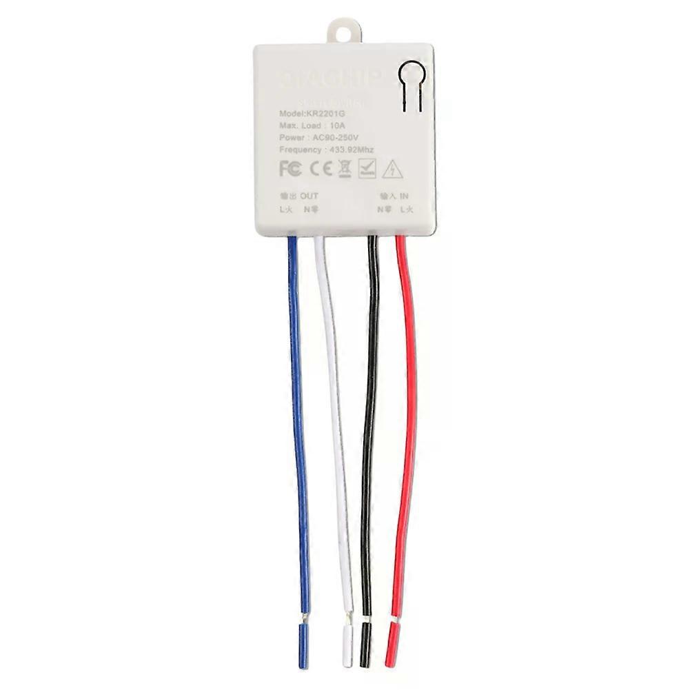 433Mhz Wireless Wall Switch RF 433Mhz Wall Panel Transmitter Safety Switch And AC 220V Relay Interruptor For Light Lamp