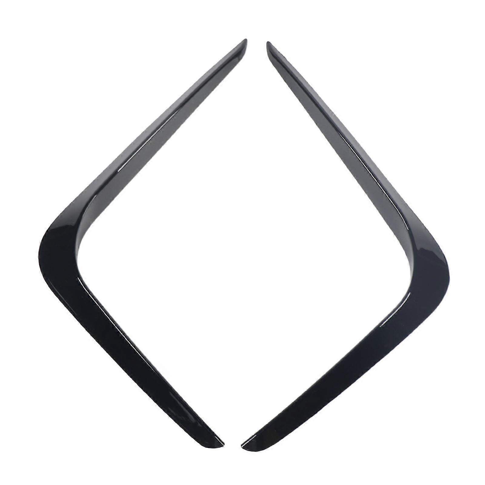 1 Pair Front Air Vent Splitter Enhanced Aerodynamics Splitter Trim Wind Knife for 4 Series G26 M Sport 2020 and Later Glossy Black 
