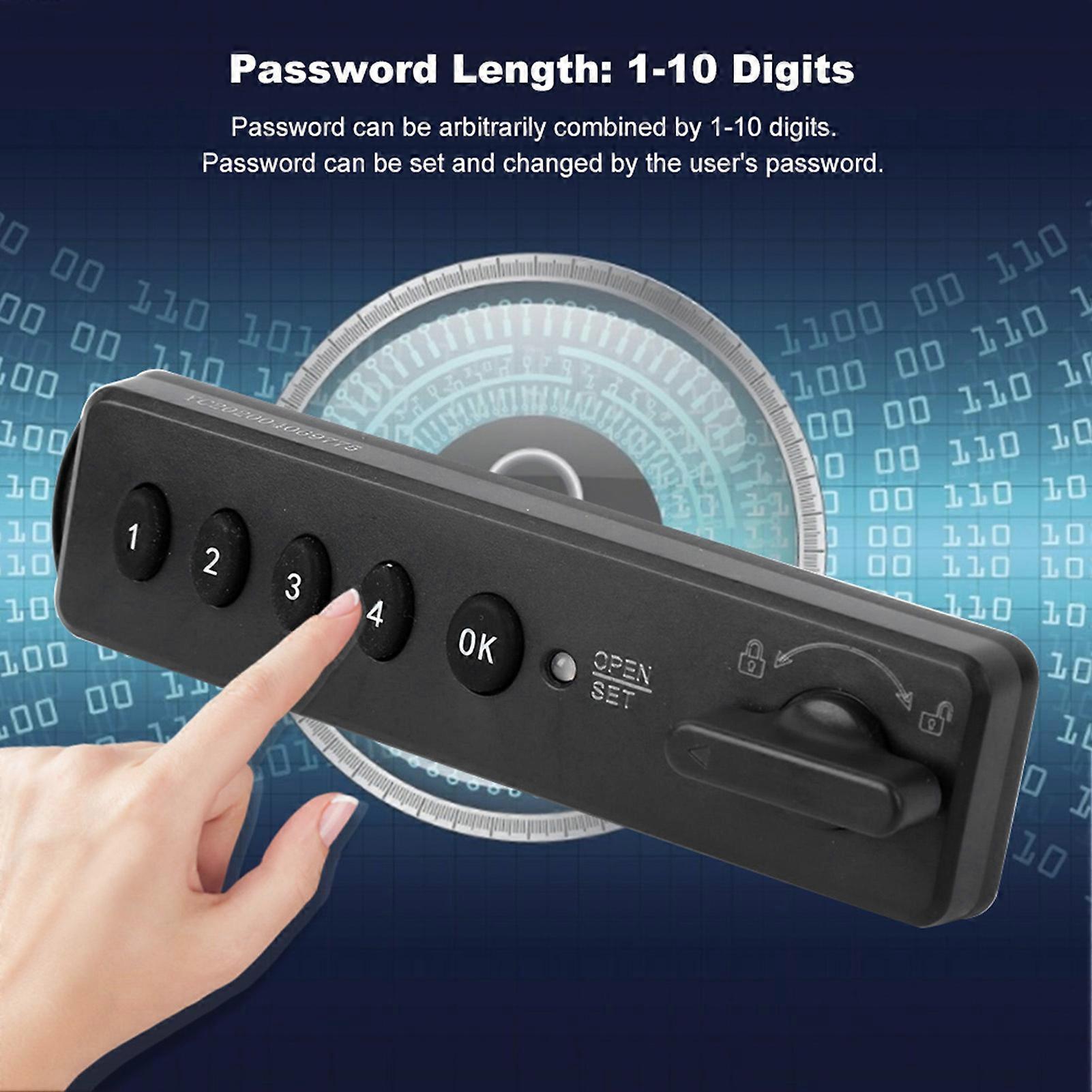 Smart Electronic Password Lock with Alarm for Locker Wardrobe