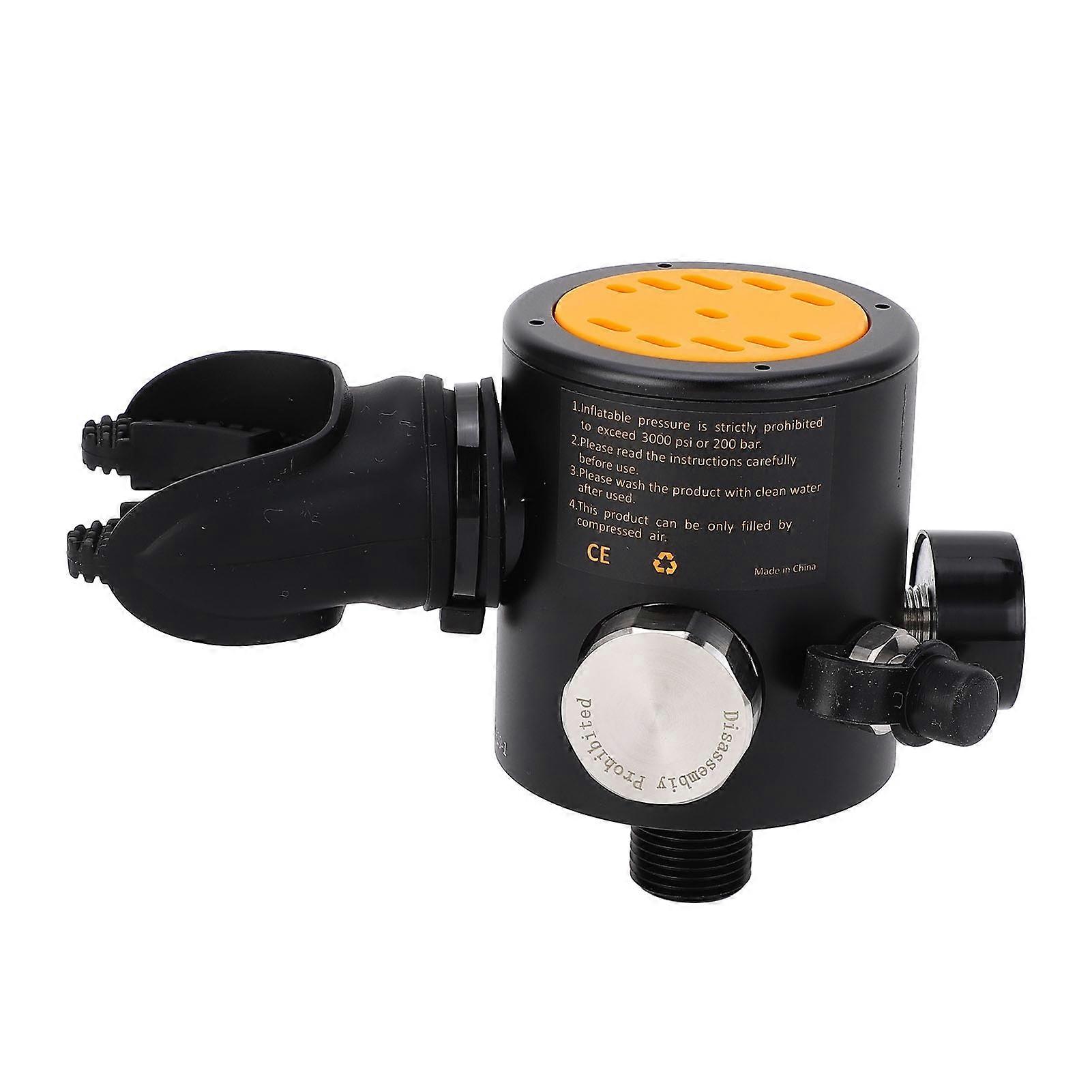 Scuba Diving Valve M18x1.5 Pressure Reducing Valve Breathing Head for Diving Oxygen Cylinder
