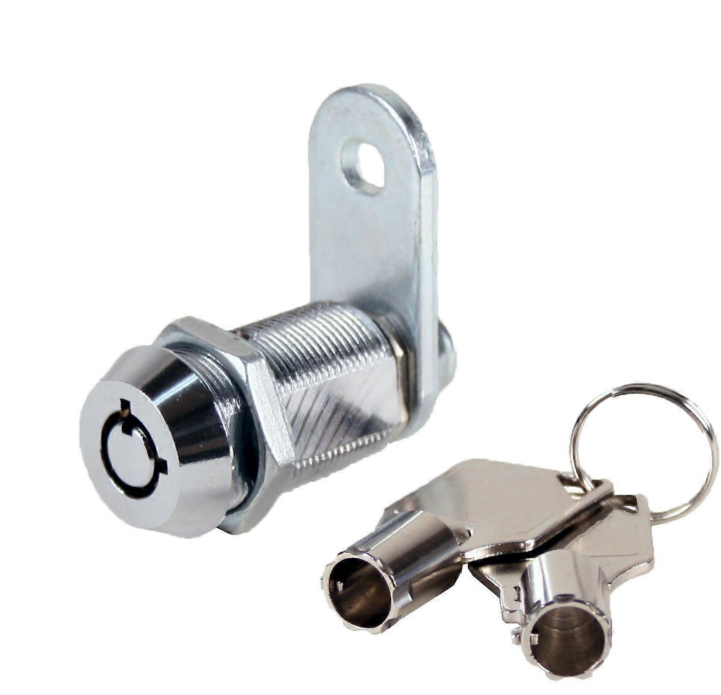 Security 2400AL-KD 1-1/8 Inch Chrome-Coated Pipe Cam Lock with Multiple Switch Options and Durable Cylinder Design