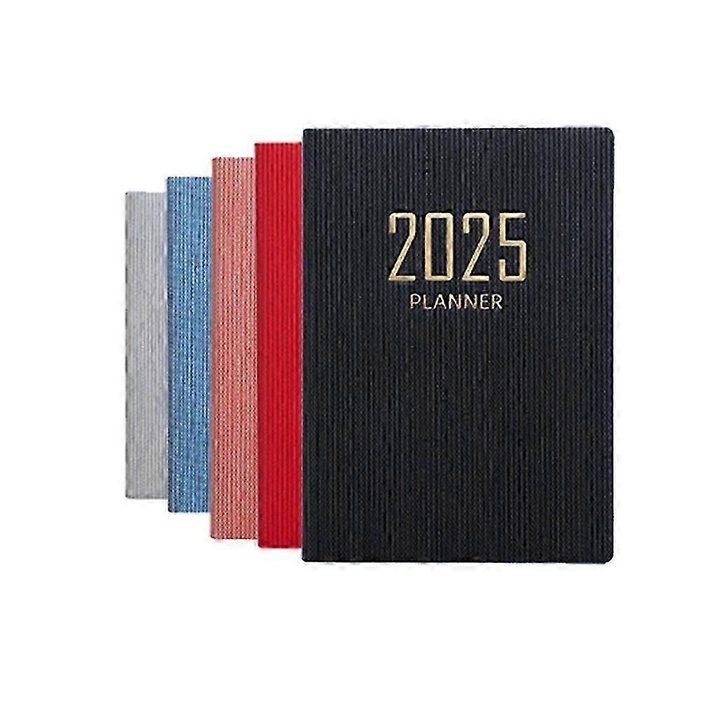 365日2025ポータブルA7ポケットプランナーPUカバー毎日毎週のスケジュールノートブックカレンダージャーナル学校の事務用品アジェンダNEW