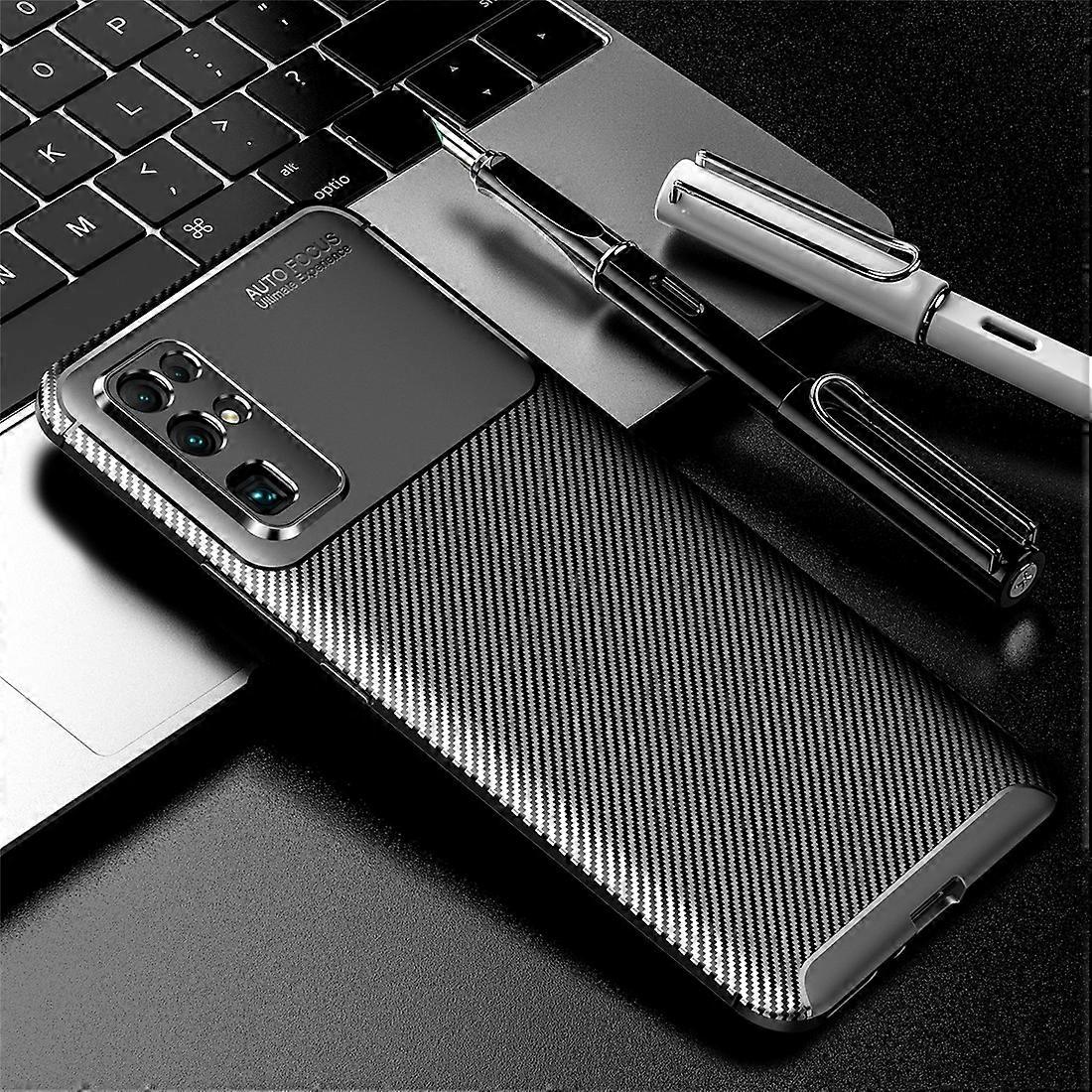 For Huawei Honor 30 Carbon Fiber Texture Shockproof TPU Case