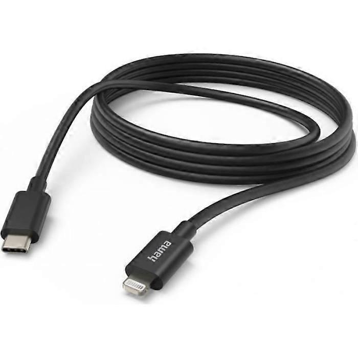 Hama Ladekabel, USB-C - Lightning, 3 m, Negro () - 00201599