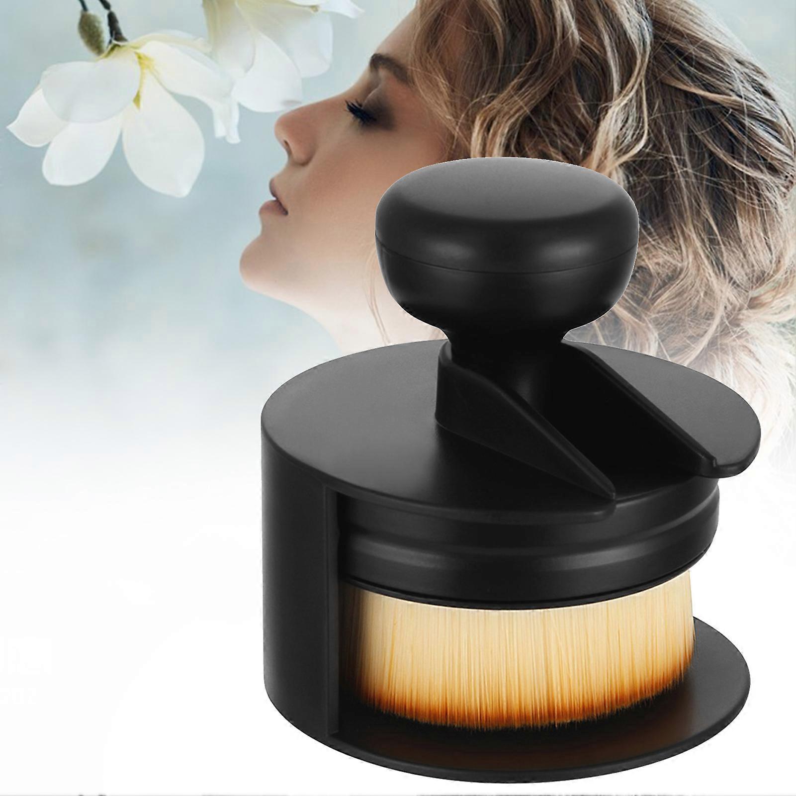 Large Foundation Brush Stamp Shape Solid Wooden Brush Handle Makeup Brush