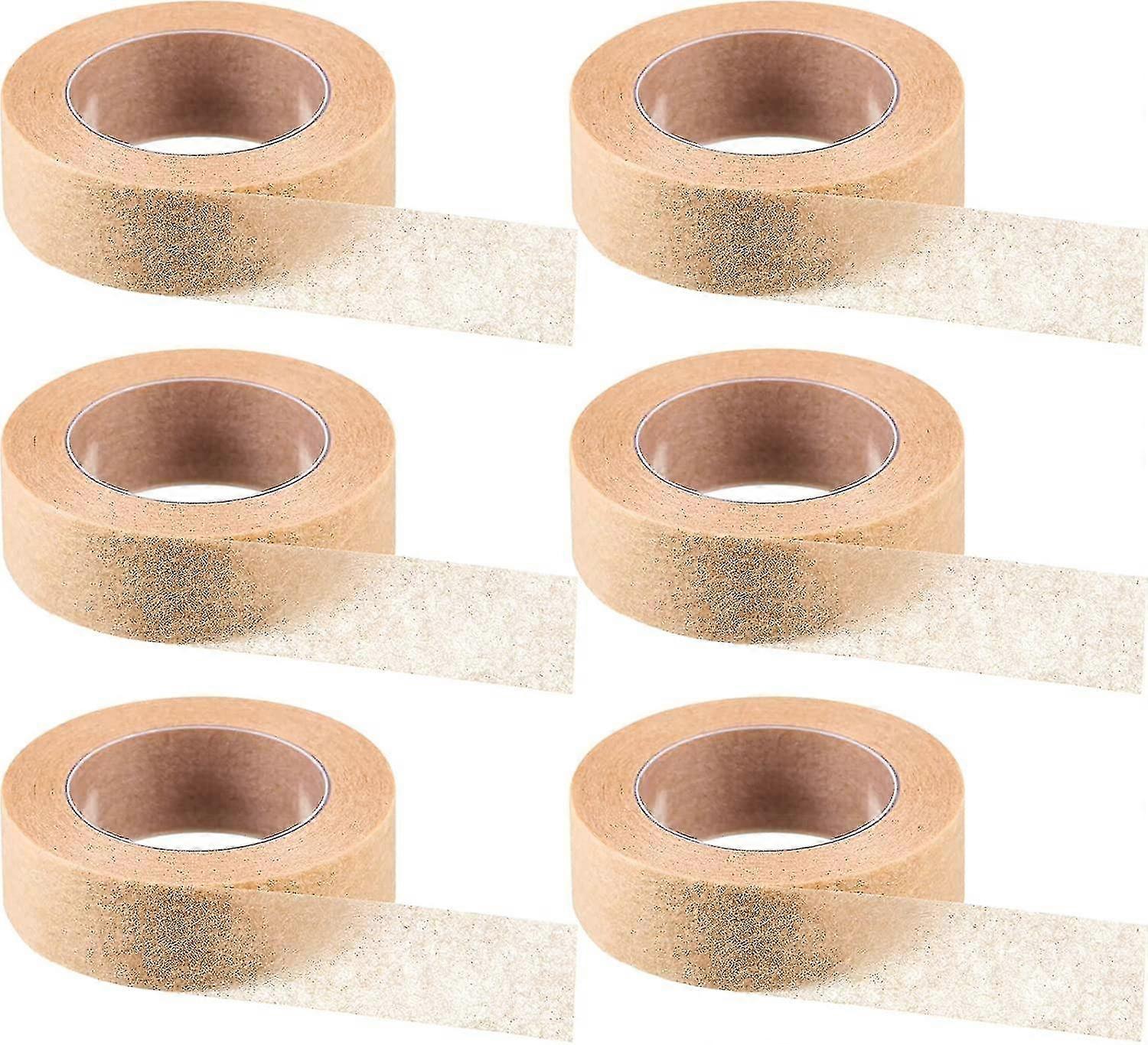 Wabjtam 6 لفات شريط الجلد المرن تنفس الأنف الشريط الذاتي لاصق الشاش الشريط لإصابات الجرح تورم الرياضة