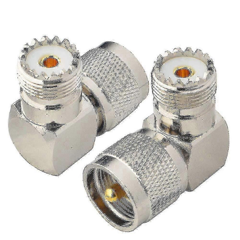 Uhf Male To Uhf Female Connector So239 Connector Pl259 Right Angle Angled Pl259 Connector Uhf Plug Uhf 90