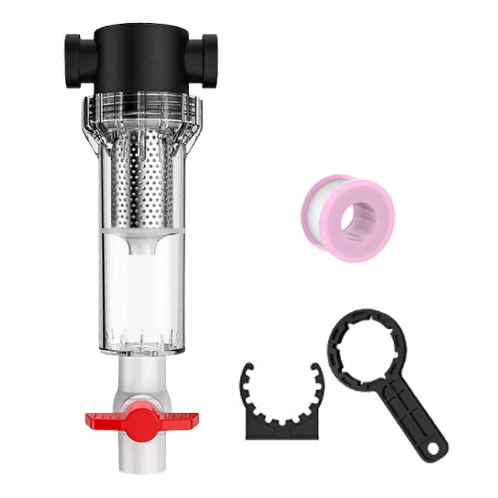 Sediment Filter Fish Tank Cleaner Full Transparent 1/2"(20mm) Internal Thread