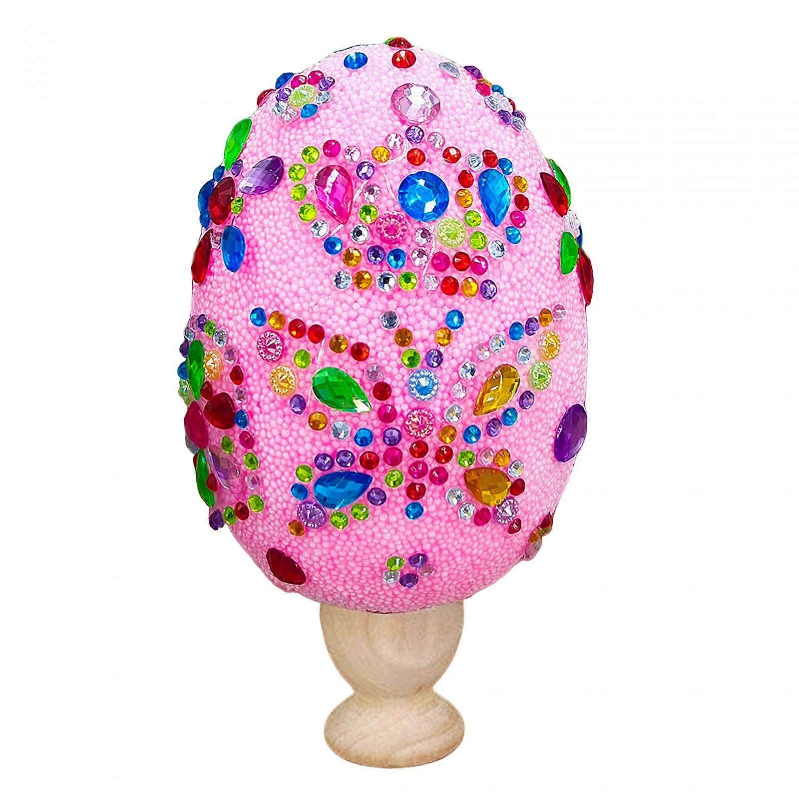 Easter DIY Sequin Egg Crafts Sequin Ornaments Durable Handmade Toys Snow Polymer