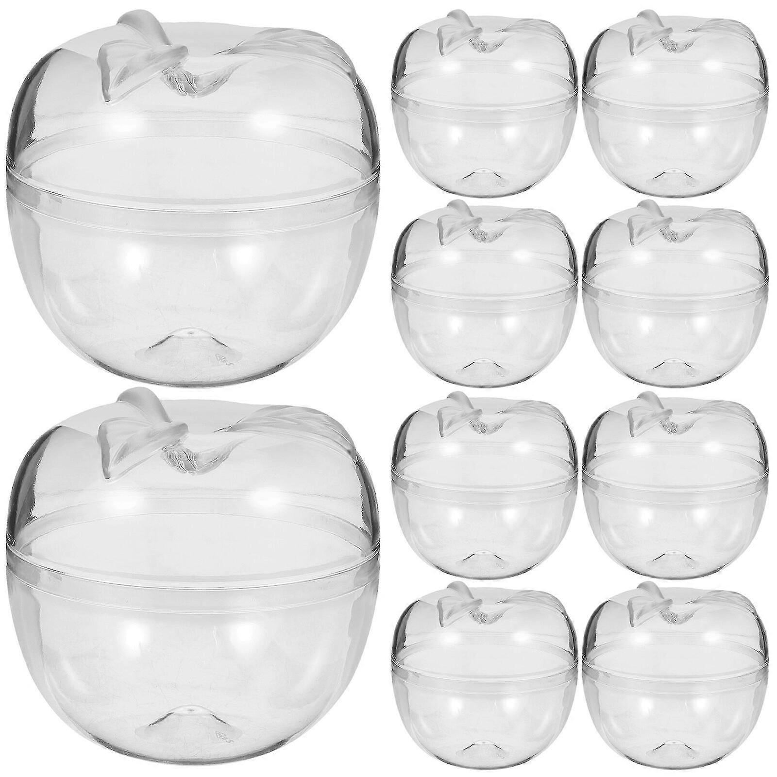 10pcs Apple Shape Storage Containers Candy Storage Boxes Filled Storage Boxes