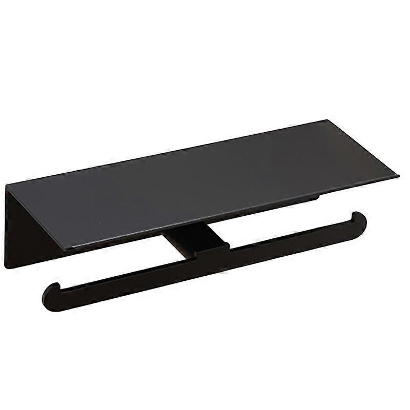 Holder-for All Kinds of Toilet Paper, Shelf (Black)