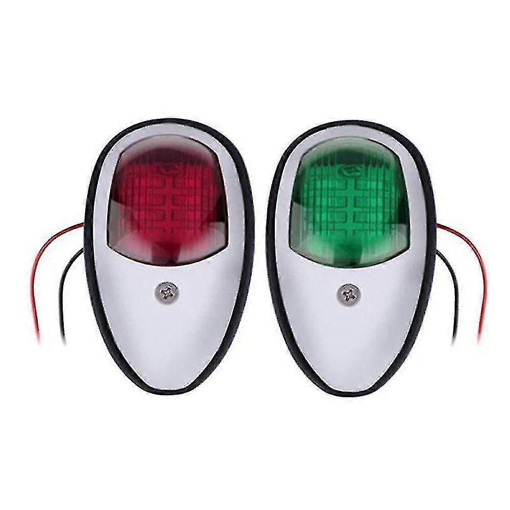 2pcs Led Navigation Light Signal Warning Lamp White