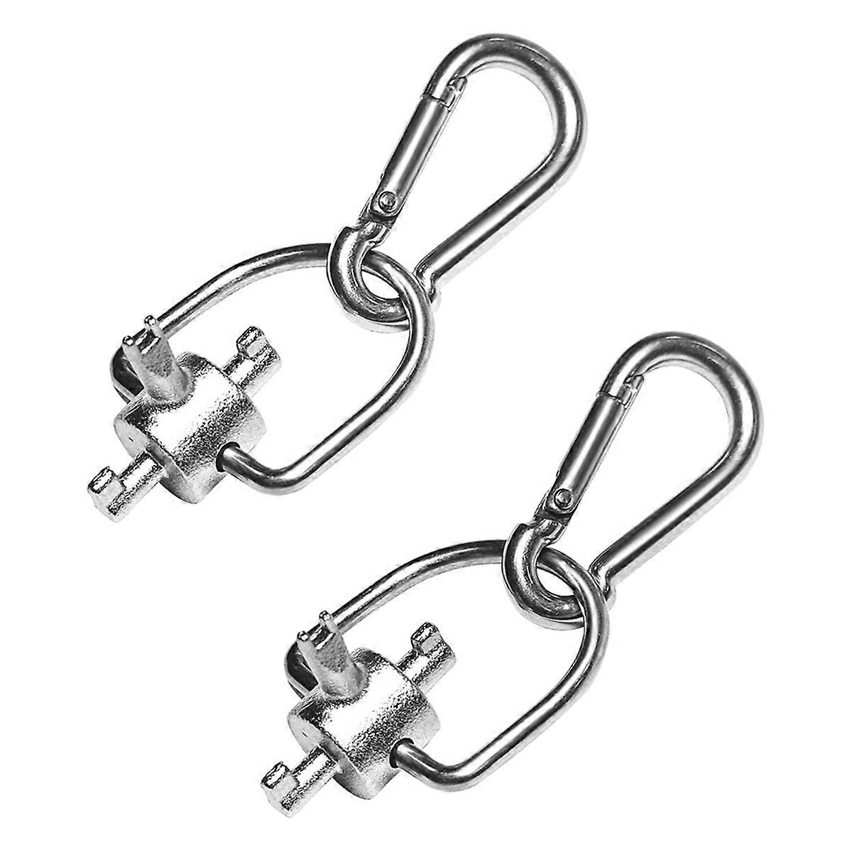 HVAC Tools Locking Cap Keys 2-Pack for R22 and 410A Refrigerants,Multi-Function Triple Key Tool for