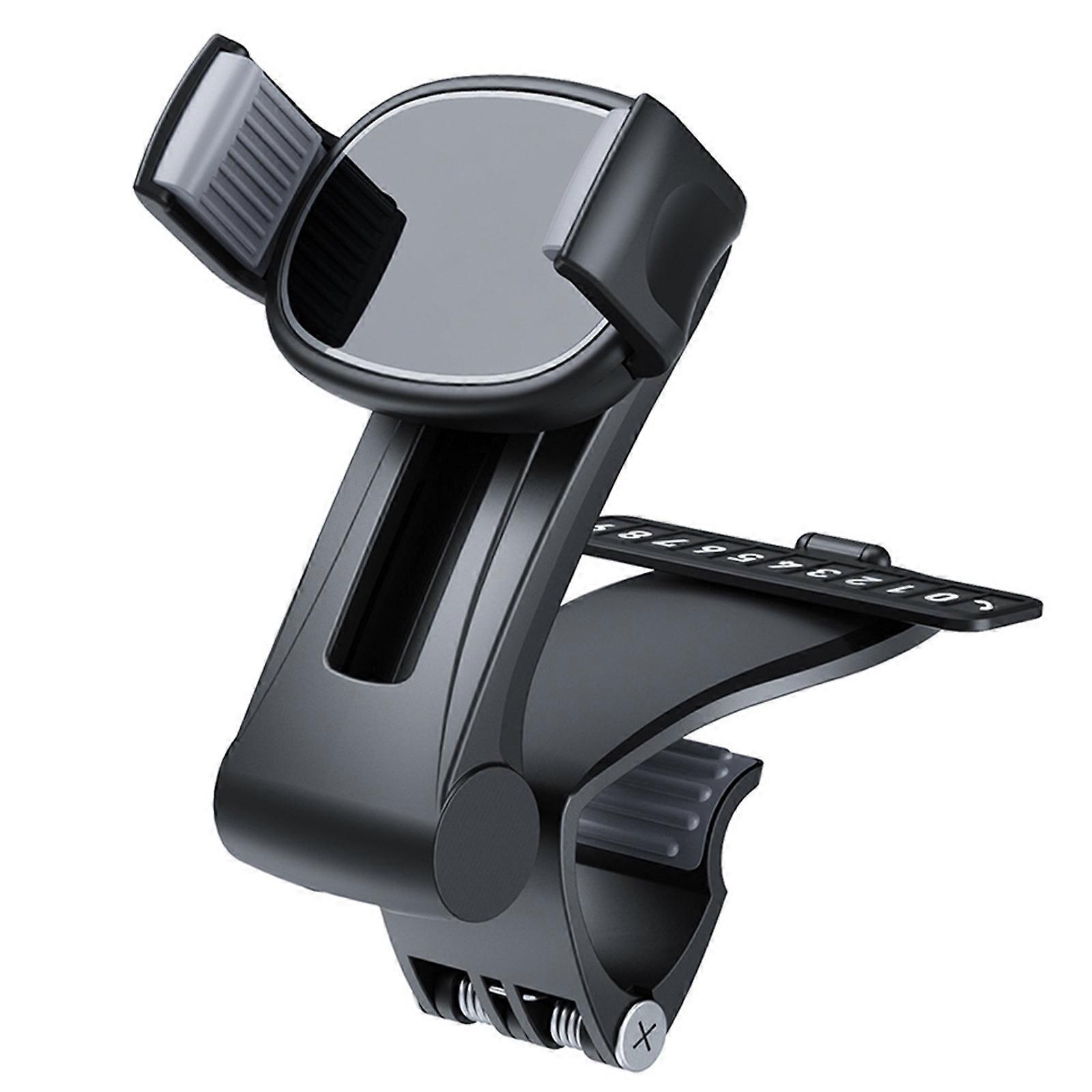 Car Phone Mount Holder 360 Degree Rotatable, Nonslip Firm Hold Dashboard Mounted for Various Smartphone, Travel Friendly