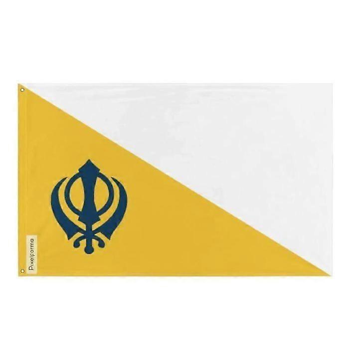 Flag - Sikh - 192 x 288 cm - Polyester - Double-sided print - Iron eyelets