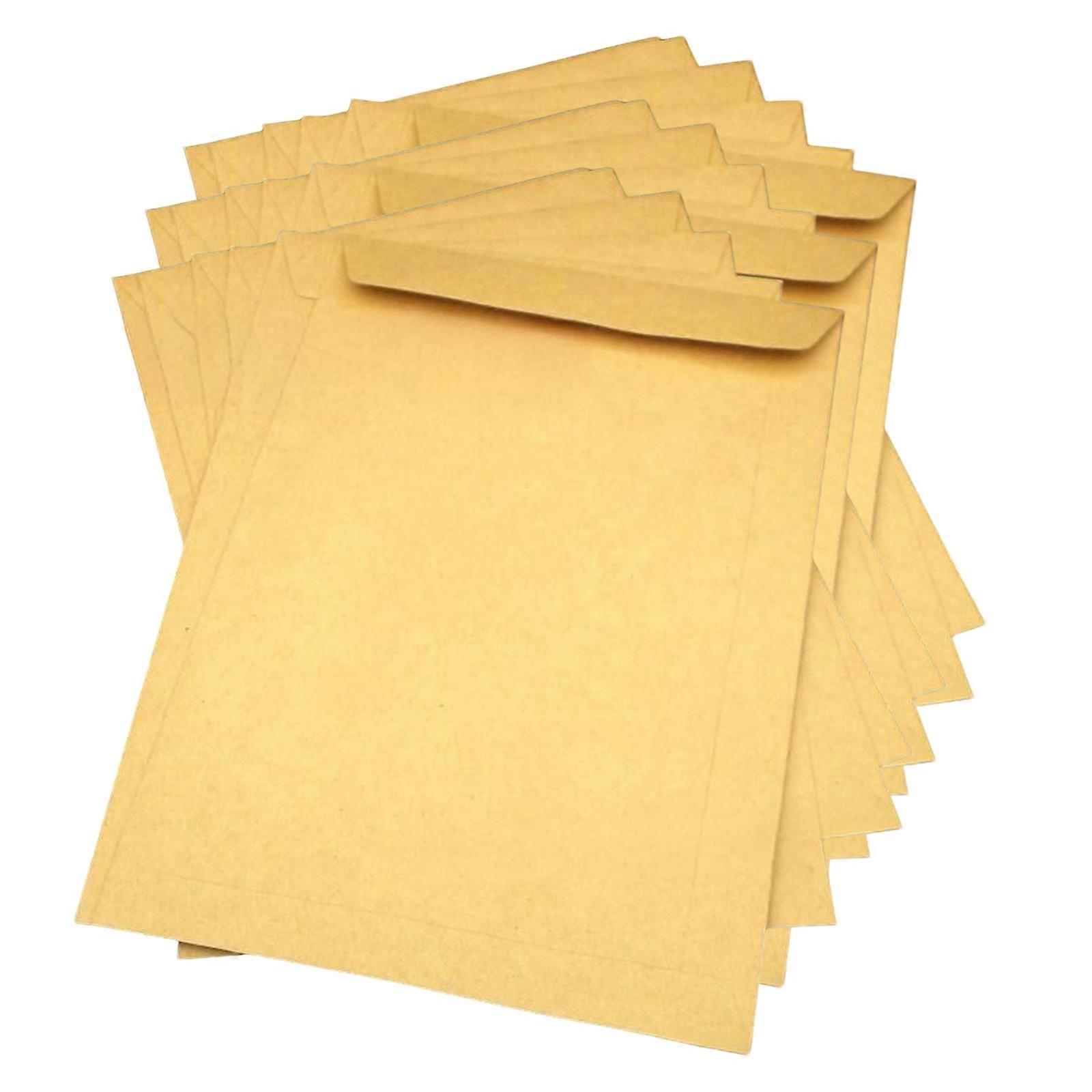 50Pcs Self Seal Mailing Envelope File Document Envelope for Documents Receipt, Picture, 10x7inches Large Envelope