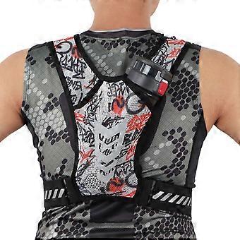 Reflecterend hardloopvest Verstelbare tailleband en ademend materiaal Hardloopvest Telefoonhouder Borsttas voor heren dames tech geel