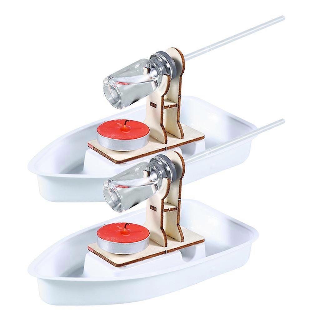 Diy Sailboat Model Kit   2 Sets, Smooth Touch Materials, Educational Assembly for Craft Making, Collaboration & Display