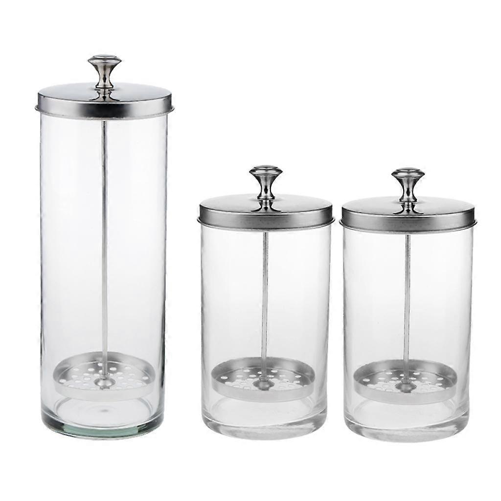 3x Disinfectant Jar Sanitizing Tools Jar for Barber Salon Scissors Nipper
