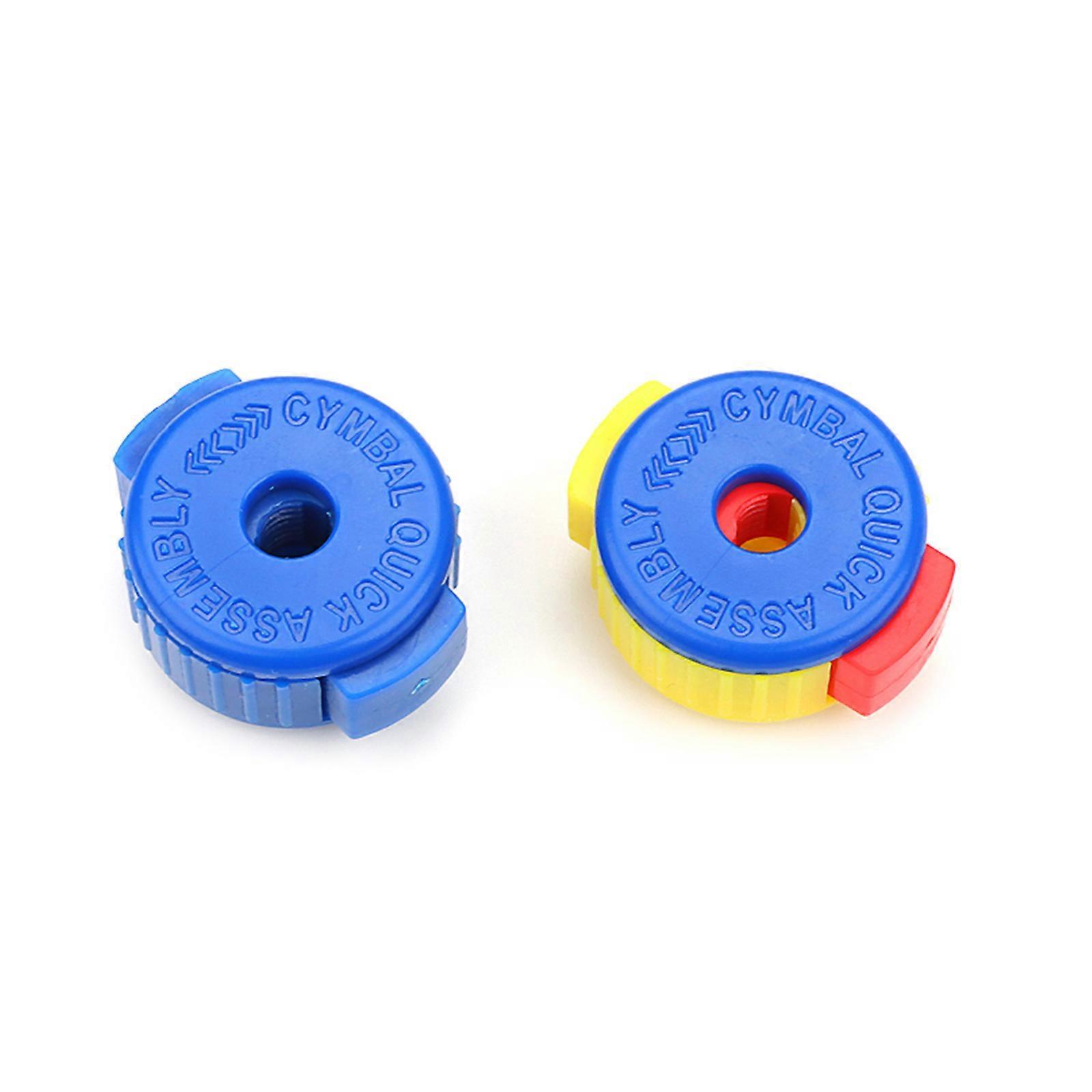 2 יחידות אגוז מצלה לערכות תוף כלי הקשה, שחרור מהיר אגוז מצלה ומצלת חבר שחור פלסטיק אגוזי מצלה 8 מ"מ סט מהיר