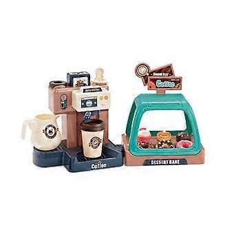 Kinder Vortäuschen Küche 3in1 / 2in1 Kaffeemaschine Modell Pädagogisch für Spiel Haus Spielzeug Mädchen Bestes Geschenk Küchengerät Dunkelblau