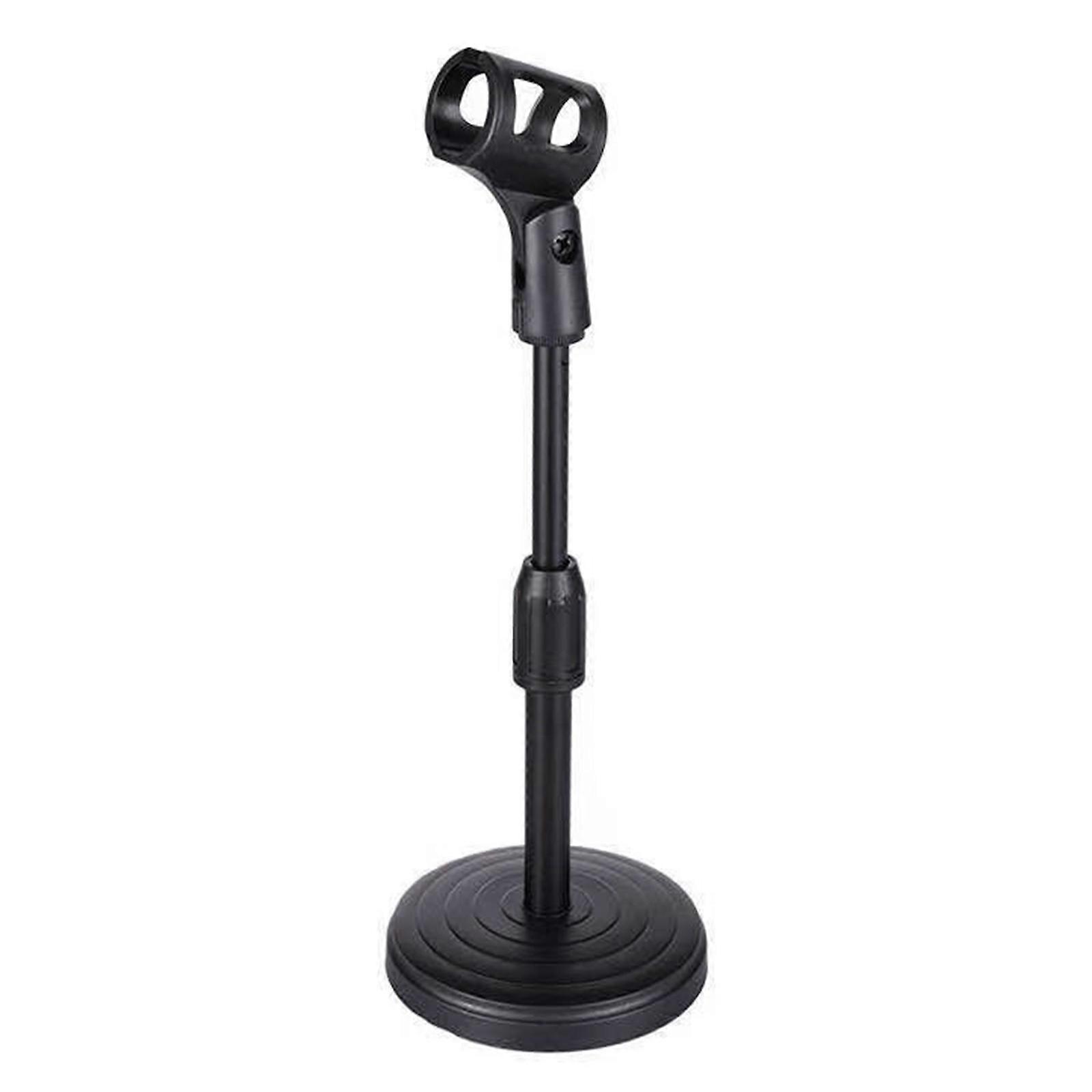 Professional Desktop Mic Stand Telescopic Microphone Holder with Secure Grip Base for Vocalists and Content Creators
