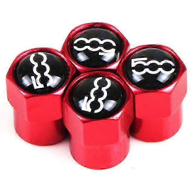 4pcs Metal Wheel Tire Valve Caps Stem Case for Compatible with Fiat Car Models Car Accessories