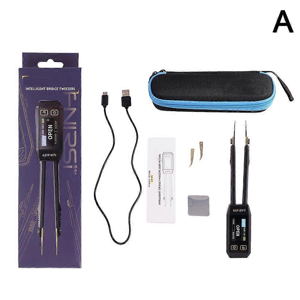With package (A) $ Digital tweezers bridge LCR-ST1 resistance inductance capacitor component test patch clip multimeter