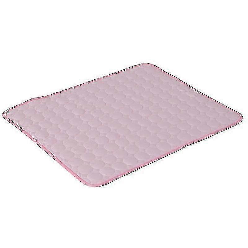犬用冷却マット - 犬と猫のための無毒のジェルパッド、厚い冷たいベッド - ピンク