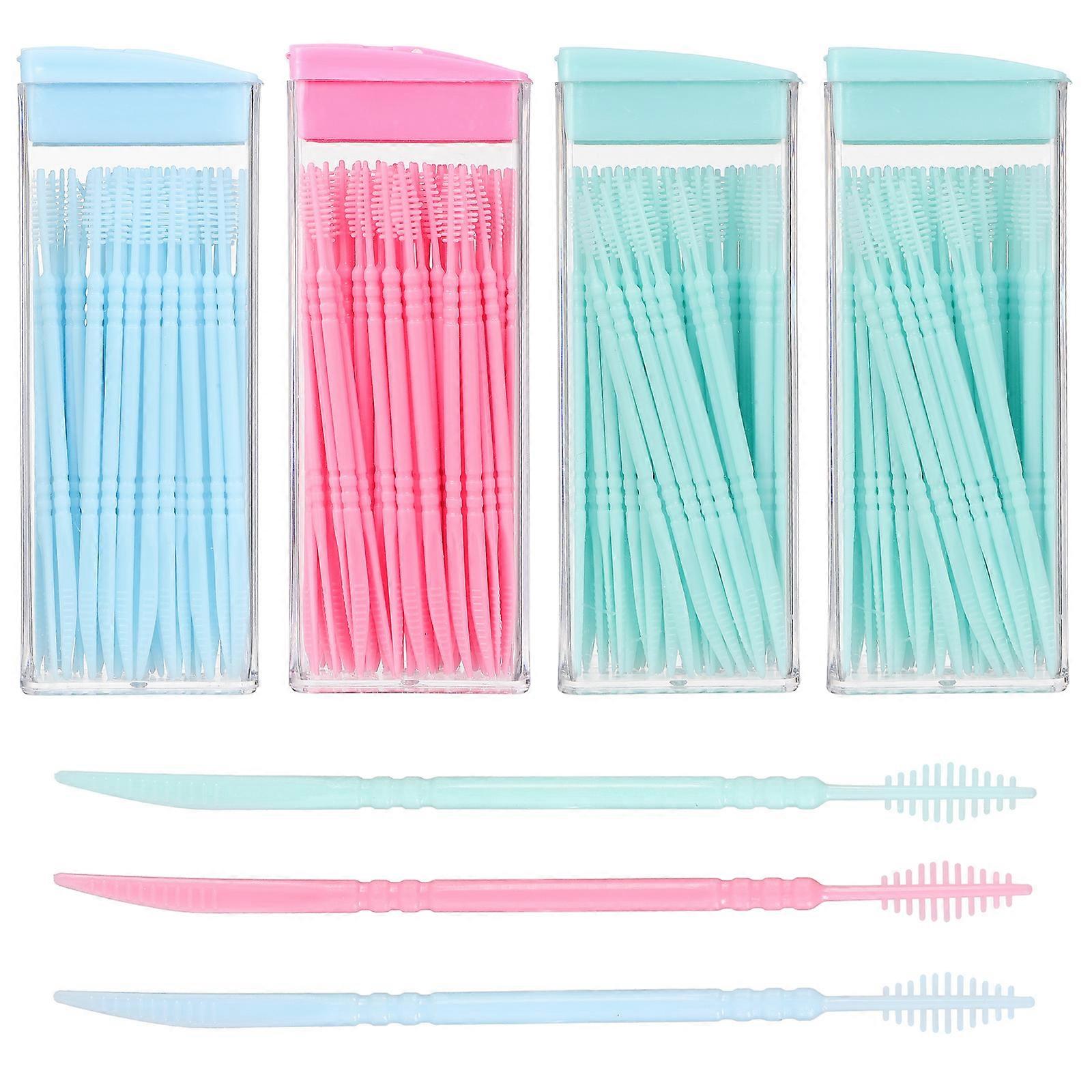 Flexible Plastic Toothbrush Sticks for Tight Spaces, Efficient Oral Care